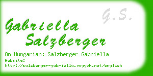 gabriella salzberger business card